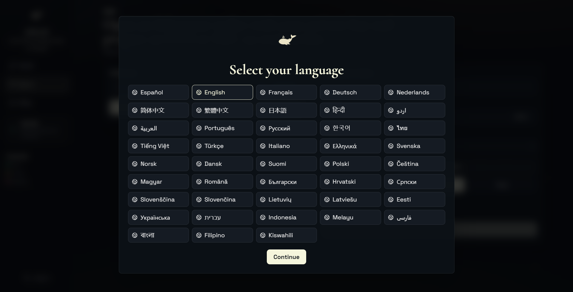 SWOP — 43 languages